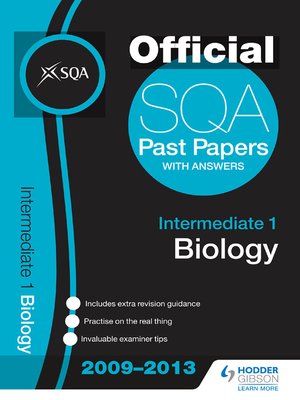 cover image of SQA Past Papers 2013 Intermediate 1 Biology